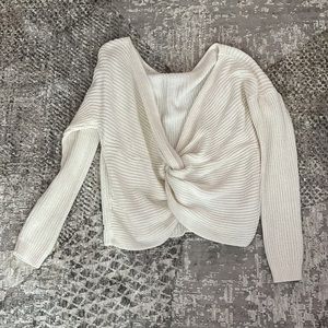 Roxy Knit Low Back Twisty Sweater